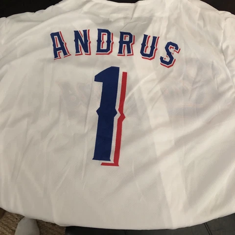 Elvis Andrus Texas Rangers jersey SGA 6/22/21- Adult XL New In Bag Cover