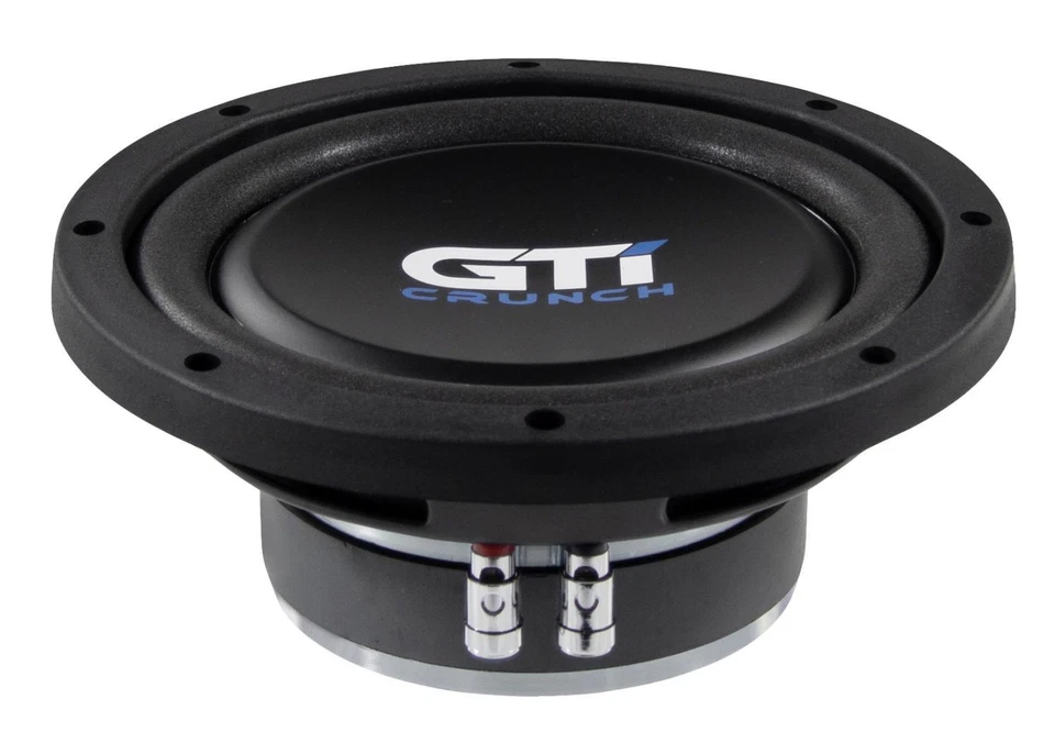 Crunch GTi84 20 cm 8" Flat Subwoofer Bass Tiefton Teller Treiber 400 Watt