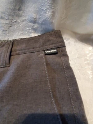Volcom Youth True To This Shorts Size 26 (Compared to Size 8) Gray Chino - Image 1 of 4