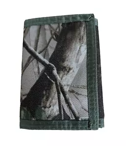 REALTREE Camouflage Camo Hunting Nylon Lightweight Trifold Wallet - Picture 1 of 5