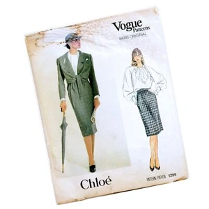Vogue Paris Orig 1299 Sewing Pattern Uncut Chloe Misses Jacket Skirt Blouse Sz 8 - Picture 1 of 10