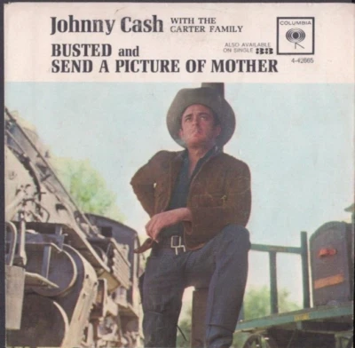 JOHNNY CASH  PS BUSTED / SEND A PICTURE OF MOTHER SLEEVE ONLY - Image 1 of 2