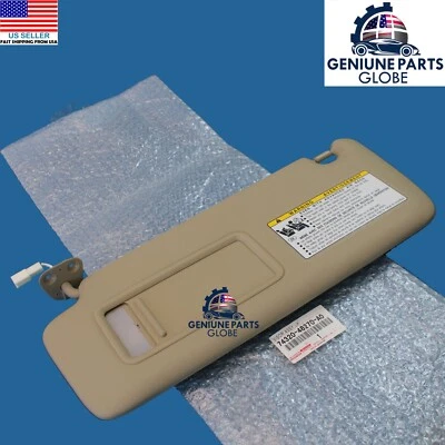 PARASOL CONDUCTOR IZQUIERDO HIGHLANDER ORIGINAL OEM TOYOTA 04-07 CON LÁMPARA 74320-48270-A0 Foto 1 de 3