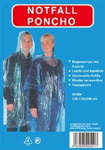 5x PONCHO DE PLUIE VESTE IMPERMEABLE - Imagen 1 de 1