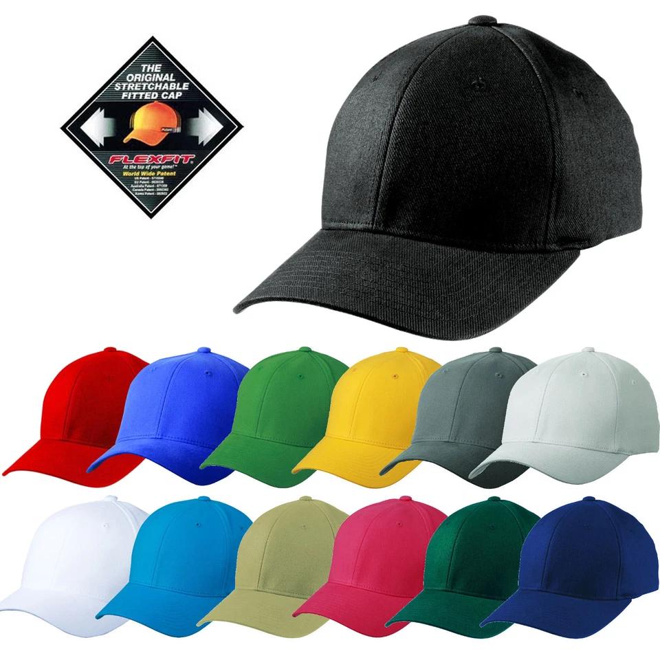 Flexfit Original Cap Flex Fit Basecap Baseball Caps Schirm Mütze Kappe Hut  - Bild 1 von 1