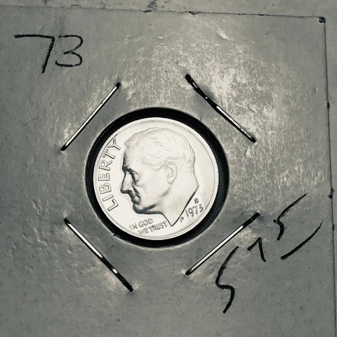 1973 S Roosevelt dime Proof Cover