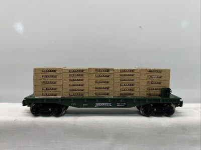 2013 Menards Limited Edition 279-0634 Flat Car Lumber Load Green 101 Of 996 HTF - Image 1 of 4