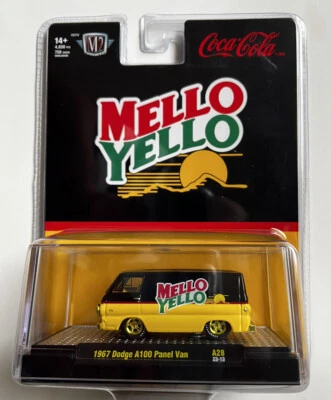 M2 Machines Coca Cola 1967 Dodge A100 Panel Van Mellow Yellow CHASE A28 23-13 - Imagem 1 de 4