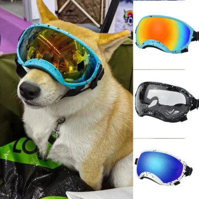 Pet Dog Goggles UV Wind Eye Protection Clear Lens Glass for S M L Breed - Image 1 of 4