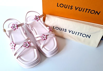 NUEVAS Sandalias Louis Vuitton Murakami 2025 Rosa Flor de Cerezo Maya Plataforma 39.5 Foto 1 de 4