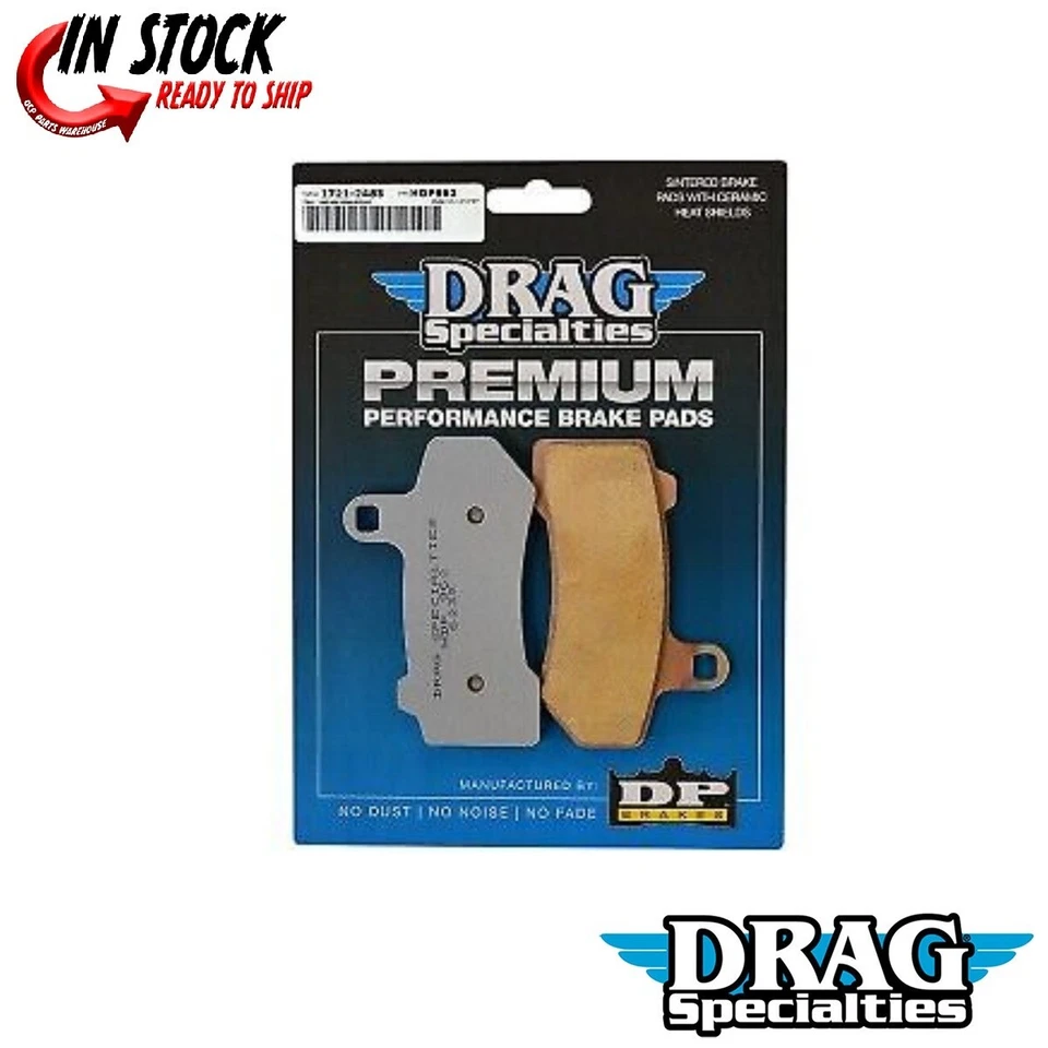 Drag Specialties Sintered Metal Front Brake Pads for Harley Touring 08-22 — 第 1/3 张图片