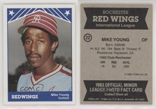 1983 TCMA Rochester Red Wings Mike Young #22