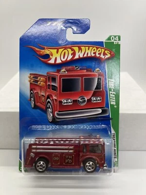 Hot Wheels 2009 Regular Treasure Hunt 04/12 Red Fire-Eater Factory Sealed. - Image 1 of 4