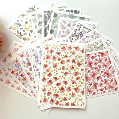 1Pcs Flower Butterfly Water Transfer Paper for Pottery Ceramic Clay Craft Decor - Image 1 of 4