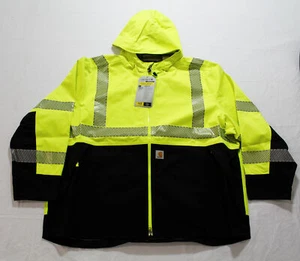 Carhartt Men's High Visibility Storm Defender Class 3 Jacket CD4 Lime 3XL NWT - Picture 1 of 6