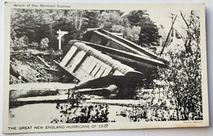 VTG 1940 PC TRAIN WRECK THE MONTREAL EXPRESS NEW ENGLAND HURRICANE OF 1938 - Picture 1 of 2
