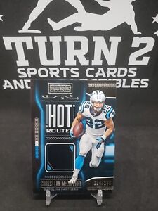 2018 Playbook Christian McCaffrey Patch Hot Route #214/299 No.HH-24 Panthers