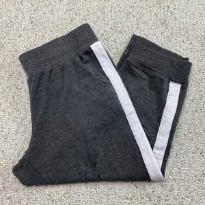 Athletic Works Boys Active Pants sz M Gray White Straight Elastic Waist Pockets - Picture 1 of 13