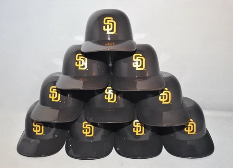 Lot of (10) SAN DIEGO PADRES Ice Cream SUNDAE HELMETS New Baseball Mini Bowl Cover