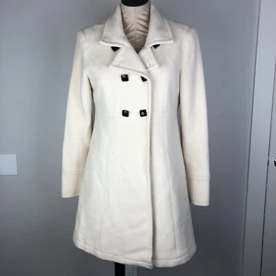 Casaco Bebe médio marfim arco botões quadrados Peacoat - Imagem 1 de 4