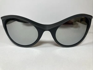 NOS Vintage Gargoyles Vortex Silver Lens Matte Black Frame With Case - Picture 1 of 9