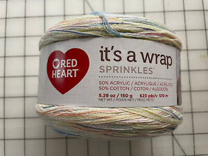 Red heart It's a Wrap Sprinkles #2 Fine Cotton/Acrylic Blend Color - Cupcake