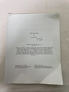 Steven Spielberg and the Return to Film School 2015 Final Shooting Script 5.0 - Picture 1 of 4