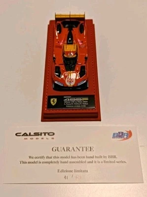 BBR CALSITO BBRC304ADL  FERRARI 499P 24H LE MANS 2024 WINNER RARE LIMITED 1/43 - Immagine 1 di 4