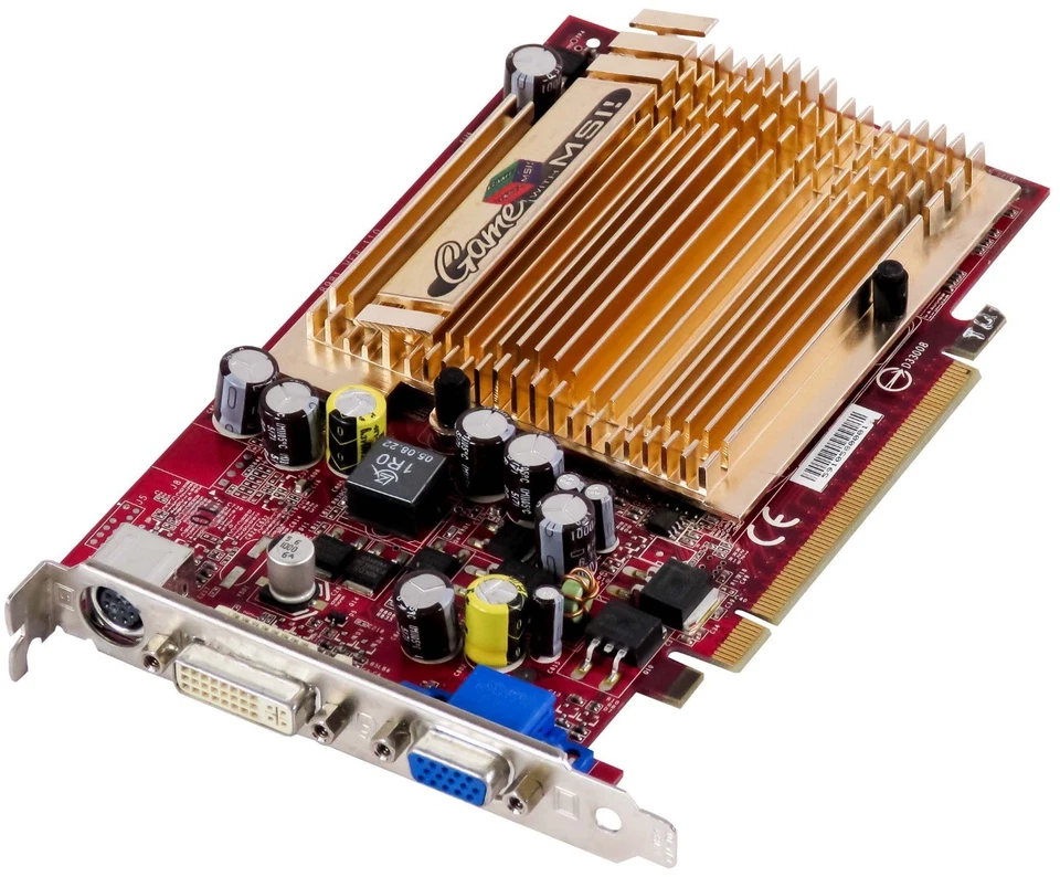 Graphic Card MSI Nvidia Geforce 6600 Le 256MB NX6600LE-TD256E Pcie - Image 1 of 2