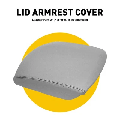 Cubierta de vinilo gris para reposabrazos de puerta delantera con tapa de consola central Honda Pilot 2009-2015 Foto 1 de 4