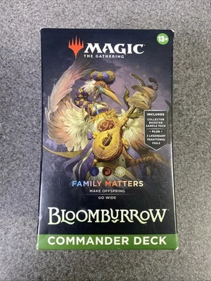 MTG Bloomburrow Commander Deck - Family Matters - Magic The Gathering Sealed - Image 1 of 4