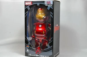 Bearbrick 400% Iron Man 2021 Happy Kuji SP Japan Medicom Toy Marvel Rare Mint - Picture 1 of 22