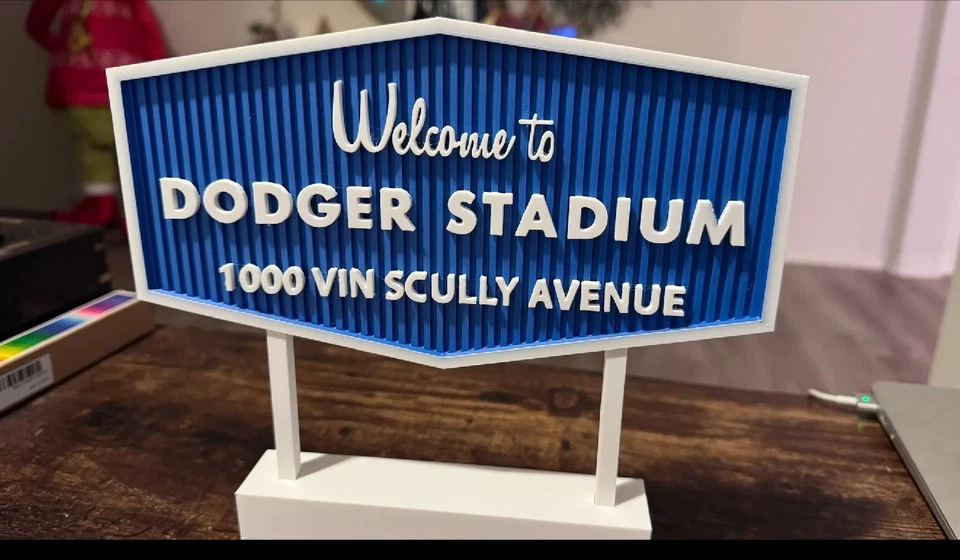 Welcome To Dodgers  Stadium Sign - Image 1 of 1