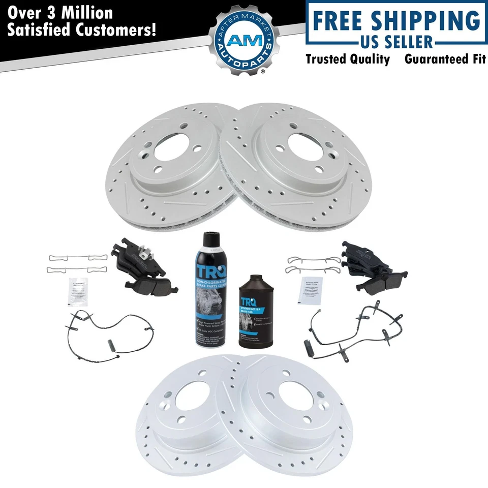 Kit de pastillas de freno delanteras y traseras y rotor para Mini Cooper 2002-2006 Foto 1 de 4