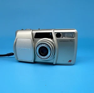 Appareil photo argentique 35 mm Olympus Superzoom 76s, argent - Testé - Photo 1/10