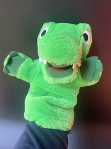 Vintage 1995 Lego Group grüne Plüsch Alligator Handpuppe 11 Zoll Krokodil Vintage - Bild 1 von 8