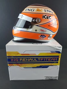 Minicasco Bell ING Renault F1 escala 1/2 firmado Nelson Piquet y Fernando Alonso - Imagen 1 de 13