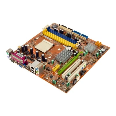 Mainboard Foxconn 6100M2MA-RS2H Socket AM2 DDR2 PCIe PCI SATA IDE MicroATX - Image 1 of 3