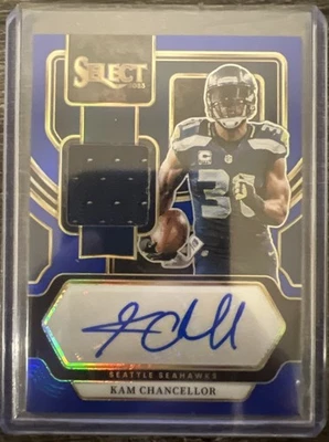 2023 Select Kam Chancellor Blue Patch/Auto 25/75 - Image 1 of 2