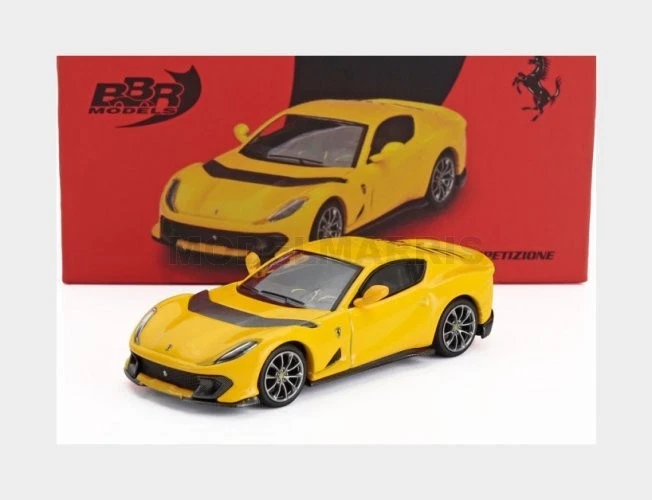Modellino Auto BBR Models 1/64 Ferrari 812 Competizione Giallo Modena