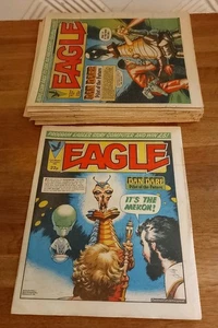 COMICS - Bundle Of X25 Assorted Issues Of Eagle British Comics From 1984  - Picture 1 of 3