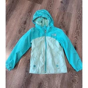 North Face Girls Wind Breaker size XXS Blue Lined Jacket #5 - Picture 1 of 6