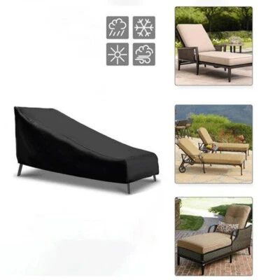 Yard Waterproof Patio Chaise Lounge Cover Outdoor Garden Furniture Slipcover