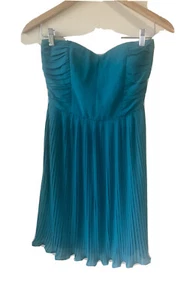 MM COUTURE BY MISS ME Strapless Bustier Cocktail Dress Semi formal Teal XS - Picture 1 of 10