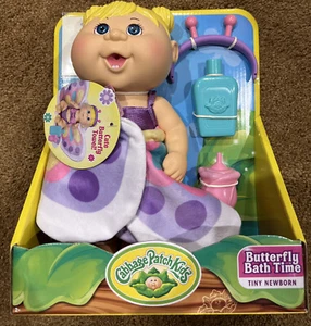 Cabbage Patch Kids Deluxe Tiny Newborn with Blonde Hair,Butterfly Bath Time. NIB - Picture 1 of 5