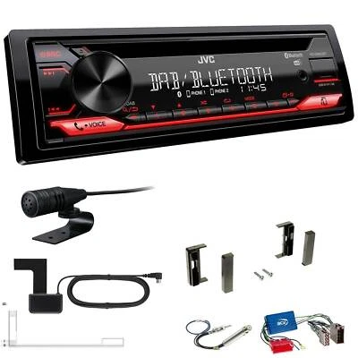 JVC KD-DB622BT DAB inkl Antenne Bluetooth USB für Audi TT 1998-2006 ohne Bose - Bild 1 von 4