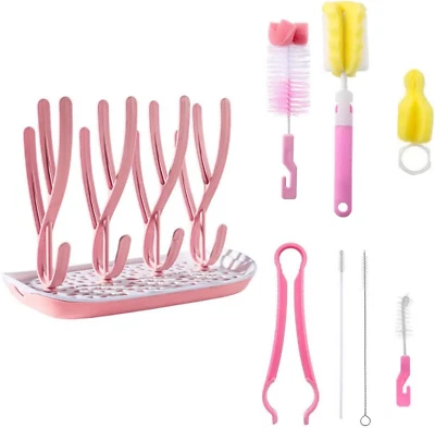 TANGGER Trockenständer Babyflaschen – Flaschenbürste für Sauger & Zubehör