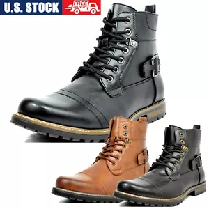 EE. UU. Botas de Motocicleta Militares de Combate Montar Botas al Tobillo Modernas - Imagen 1 de 14