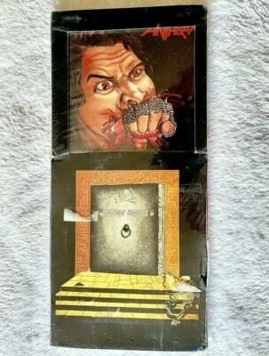 ANTHRAX CD FISTFUL OF METAL SEALED LONGBOX CUSTOM ART MEGA FORCE PROMO BOX SET - Image 1 of 4