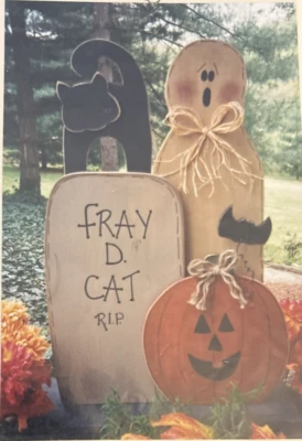 Vtg Rare Black-Eyed Pea FRAY D. CAT Tole Painting 1998 Pattern only - Image 1 of 3